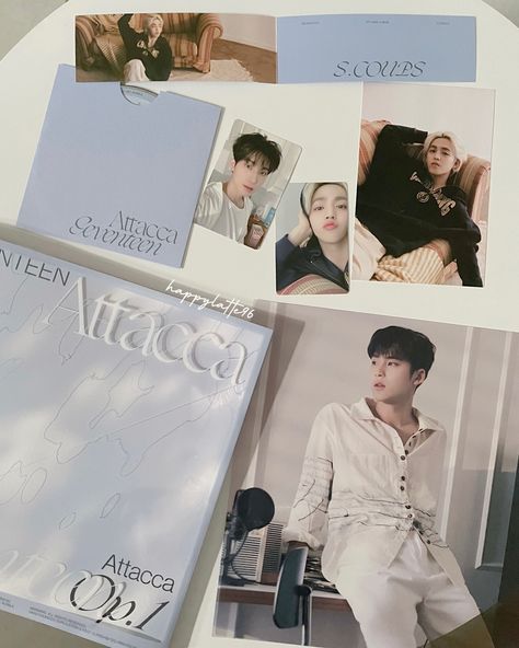 Seventeen Attacca Album Cover, Seventeen Attacca Op1, Seventeen Attacca Album Aesthetic, Attaca Album Svt, Svt Album Aesthetic, Seventeen Album Template, Seventeen Merch Aesthetic, Seventeen Album Collection, Seventeen Album Aesthetic