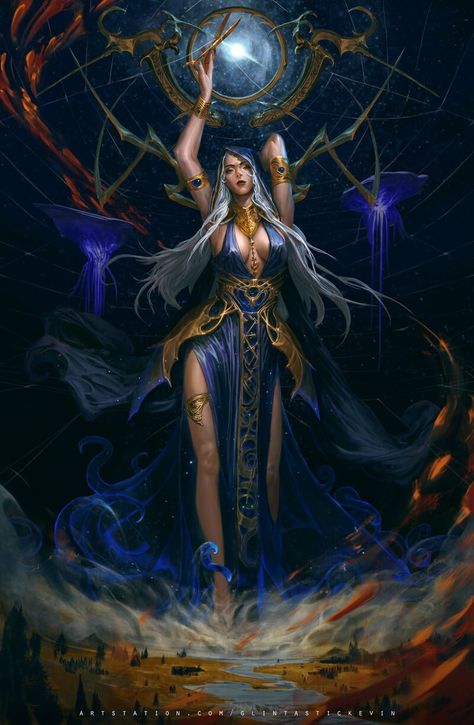 ArtStation - Saturn, Goddess of Entropy Saturn Goddess, Greek Goddess Art, Sacred Woman, Star Goddess, Anime Monsters, Paintings And Drawings, Image Painting, Demon Art, Goddess Art