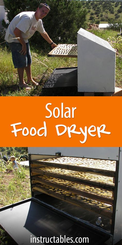 When fruits and veggies are in season, often you have more than you can handle. The solution? Preserve your food via dehyrdation! Crafts For Men, Solar Dehydrator, Food Dryer, Sustainable Gardening, Solar Energy Diy, Solar Power Diy, Homesteading Skills, Solar Energy Panels, Best Solar Panels