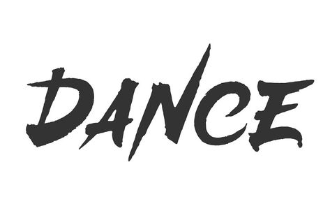 Dance vector lettering. Handwritten text label. Freehand typography design Dance Lettering, Freehand Typography, Dance Font, Dance Typography, Dance Quotes Dancers, Text Label, June Month, Dance Vector, Dance Logo