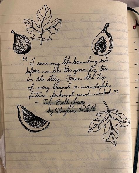 Fig Sylvia Plath, Commonplace Book, Writing About Yourself, Art Journal Therapy, Sylvia Plath, Bullet Journal Art, Antique Maps, Writing Poetry, Aesthetic Words