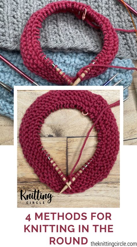 Circular Knitting Patterns, Knitting Circle, Christmas Knitting Projects, Knitting In The Round, Knitting 101, Baby Headbands Crochet, Learn To Knit, Knitting Help, Knitting Stitches Tutorial