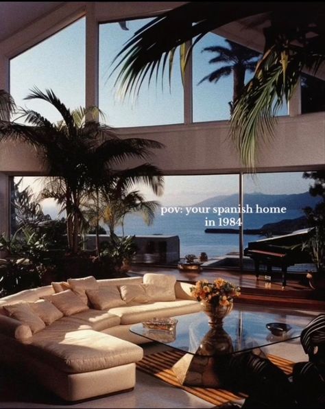 luxury 1980s 80s Interior Design, 80s House, Miami Interiors, 80s Home, 80s Interior, Retro Interior Design, Miami Houses, Retro Interior, Dream House Rooms