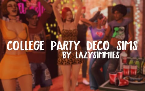 Sims 4 Party Deco Sims, Sims 4 Deco Sims Cc, Sims 4 House Party Cc, Deco Sims Sims 4, The Sims 4 Party Cc, Ts4 Deco Sims, Sims 4 Party Mod, Party Poses Sims 4, Sims 4 Prom Decor Cc