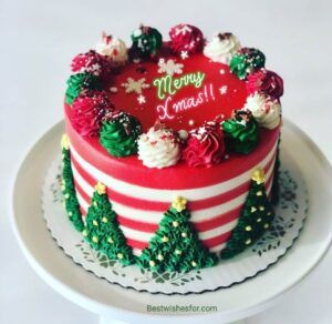 Merry Christmas Cake Wishes, Messages & Sayings | Best Wishes Christmas Cake Design, Cake Design Ideas, Patisserie Design, Christmas Themed Cake, Christmas Cake Designs, Christmas Cake Decorations, Xmas Cake, Cake Decorating Designs, Christmas Cupcakes