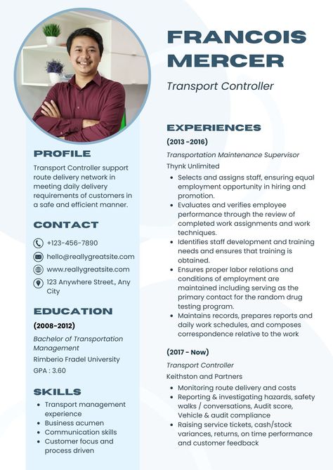 Don't settle for a dull and unremarkable resume. Our design ideas will help you showcase your skills and experience in a way that will leave a lasting impression on potential employers. Resume Design Ideas, Cv Skills, Staff Development, Transportation Industry, Resume Maker, Cv Resume Template, Cv Resume, Collaborative Learning, Learning Management System