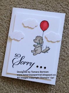 Tamara's Paper Trail: Pet Sympathy with Bella and Friends Stampin Up Sympathy Cards, Dog Sympathy Card, Sympathy Messages, Sympathy Cards Handmade, Pet Sympathy Cards, Dog Sympathy, Pretty Kitty, Paper Trail, Pet Sympathy