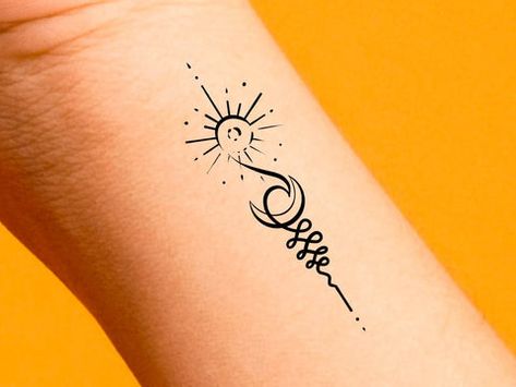 Tropisches Tattoo, Lotusblume Tattoo, Tropical Tattoo, Unalome Tattoo, Wave Tattoo, Tasteful Tattoos, Beach Tattoo, Sun Tattoos, Wrist Tattoos For Women