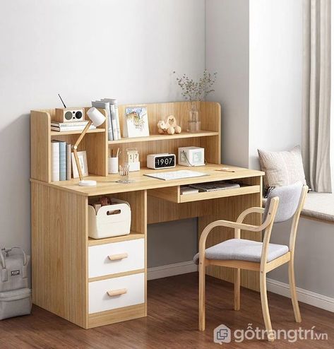 Workspaces Design, Study Table Ideas, Small Study Table, Wooden Study Table, Computer Table Design, Study Table Designs, Study Desk Decor, Study Room Design, Office Room Decor