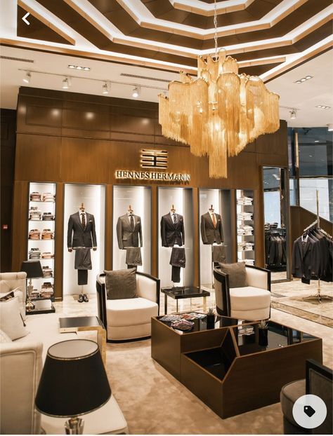 Tailoring Shop Interior Design, Zegna Store, Luxury Clothing Store, Luxury Retail Store, Shoe Store Design, A Clothing Store, Wardrobe Interior, Suit Stores, Retail Store Interior Design