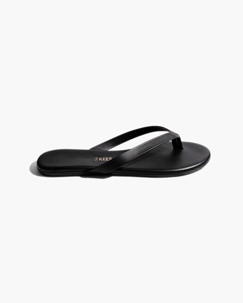 Boyfriend | TKEES Leather Flip Flops Womens, Black Flip Flops, Leather Flip Flops, Shoe Inspo, Closet Essentials, Leather Conditioner, Linen Skirt, Women's Footwear, Shoes Shoes