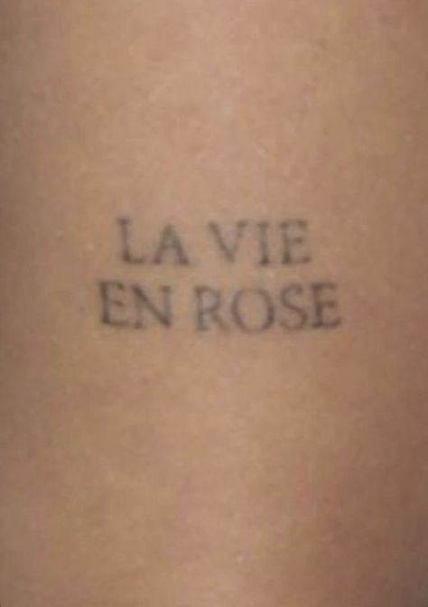 Rose Tinted Glasses Tattoo, Rose Colored Glasses Tattoo, La Vie En Rose Party, Positive Tattoos For Women, French Tattoo Ideas, Divine Tattoo, Rose Tattoo Meaning, Glasses Tattoo, French Tattoo