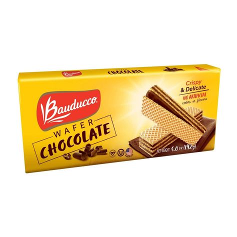 Bauducco Chocolate Wafers - 5oz Wafer Recipe, Wafer Chocolate, Chocolate Wafer, Chocolate Wafer Cookies, Small Bakery, Chocolate Fan, Food Inc, Soft Candy, Wafer Cookies