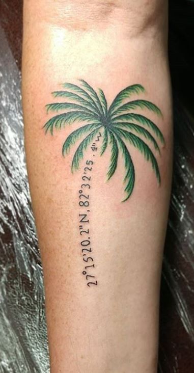 Tree Tattoos, Body Art, Tattoo Designs, Tattoo Ideas, Palm Tree Tattoos, Palm Tree Tattoo, Tree Tattoo, Infinity Tattoo, Palm Tree