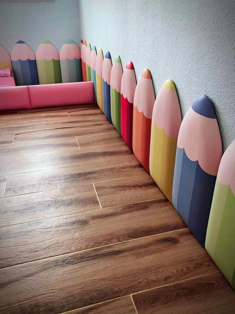 Kindergarden Decoration Outside, Kindergarden Rooms, Kids Classroom Interior, Kids Room Play Area, Kindergarden Interiors, Preschool Design Interior, Play School Interiors, Kindergarten Play Area, Nursery Classroom Decoration Ideas