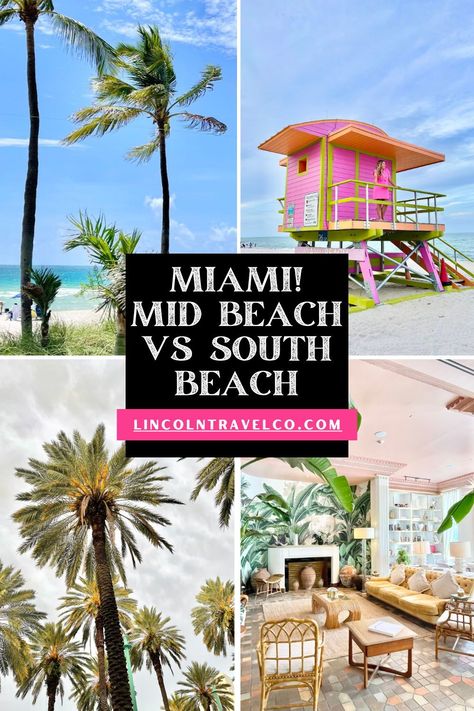 Are you confused about whether to stay in Mid Beach or South Beach on your next trip to Miami? Luckily for you, I've done all the research (not to mention some extensive exploration) so you can find the perfect place to stay in Miami Beach. Miami Beach Vacation, Mid Beach Miami, South Beach Miami Aesthetic, Miami South Beach, Miami Beach Boardwalk, Miami Beach Party, Loews Miami Beach Hotel, Best Hotels In Miami, Miami Hotels South Beach