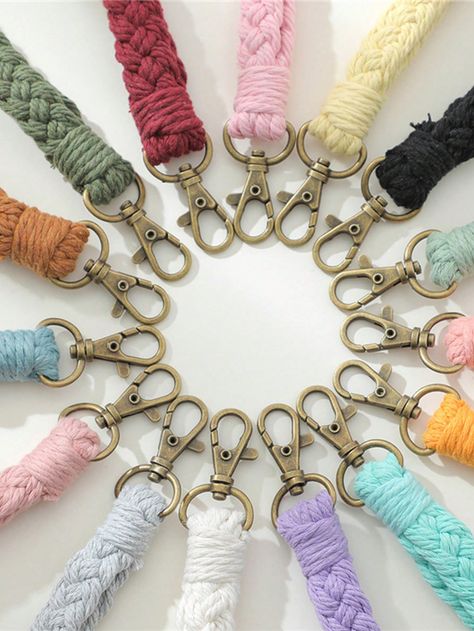 1pc Colorful Hand-Woven Bohemian Style Keychain, Car Key Pendant, Bag Decoration, BraceletI discovered amazing products on SHEIN.com, come check them out! Boho Keychain, Bag Decoration, Key Pendant, Car Keys, Amazing Products, Bohemian Style, Keychains, Hand Weaving, Charm Bracelet