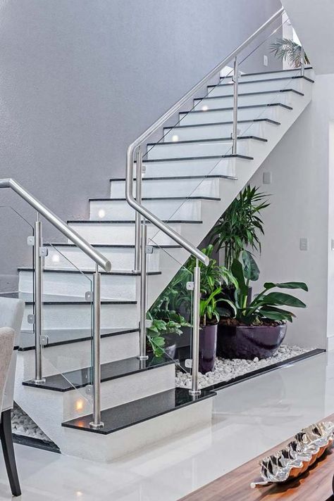 Stairway Railing Ideas, Stairs Modern, Custom Bedroom Furniture, Modern Staircase Design, Modern Staircases, Staircase Design Ideas, Staircase Design Modern, Staircase Handrail, Stairs In Living Room