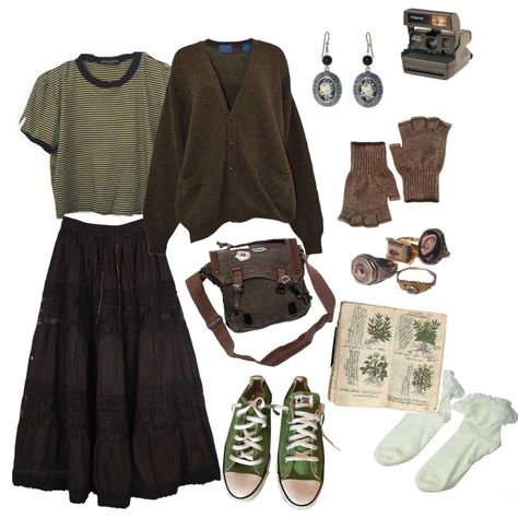 Grunge Bohemian Outfits, Earthcore Aesthetic Outfits, Earthcore Outfits, Grunge Bohemian, Bohemian Grunge, Mode Hippie, Earthy Outfits, Grunge Fairy, Wardrobe Tips