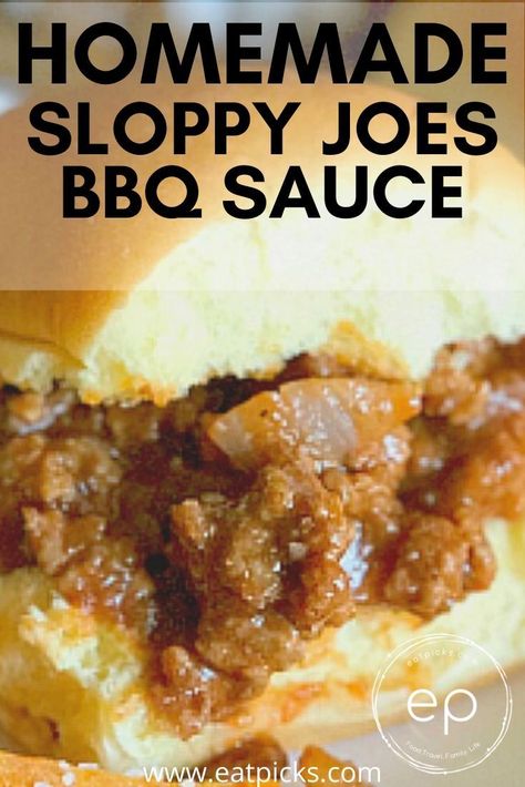 Homemade Sloppy Joes with bbq sauce are a classic treat to serve for an easy dinner. Ground beef with bbq sauce, ketchup & spices tastes great! #homemade #sloppyjoes #easyrecipe #dinner #bbqsauce #mealplanning #pantrymeals #beef #groundbeef Dinner Schedule, Bbq Sloppy Joes, Easy Dinner Ground Beef, Best Sloppy Joe Recipe, Back To School Dinner, Dinner Ground Beef, Homemade Sloppy Joe Sauce, Sloppy Joe Recipe Easy, Homemade Sloppy Joe Recipe