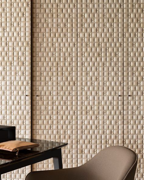 Installation guidelines for leather wall panels and tiles | Studioart Material Boards Interior Design, Wall Paint Treatments, Leather Wardrobe, Leather Interior Design, Fabric Wall Panels, Leather Wall Panels, Materials Board Interior Design, Textured Wall Panels, Joinery Details