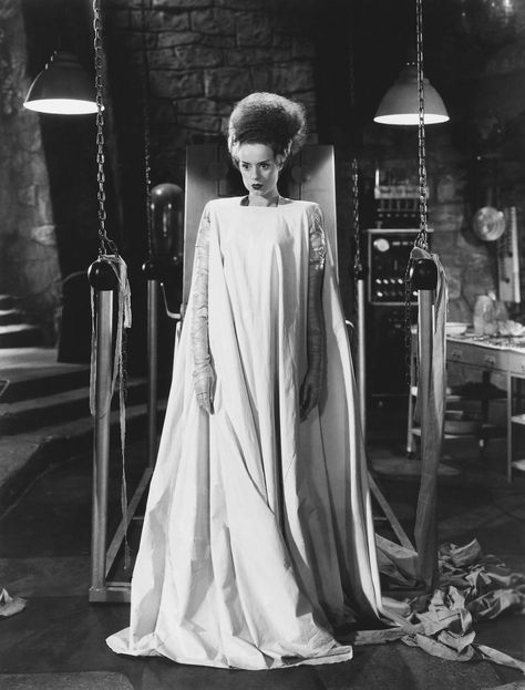 https://flic.kr/p/pLYAVb | Elsa Lanchester in Bride of Frankenstein (1935) Bride Of Frankenstein Dress, Bride Of Frankenstein Halloween, Bride Of Frankenstein Costume, Movie Wedding Dresses, Elsa Lanchester, Frankenstein Costume, Hollywood Poster, Rudolph Valentino, Elvira Mistress Of The Dark