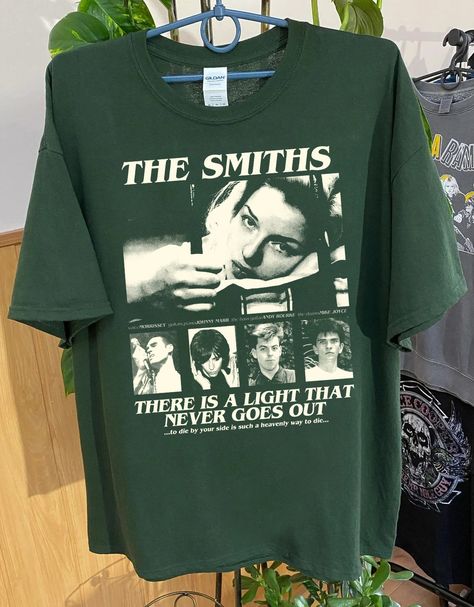 The Smiths Gift Shirt, There is A Light That never Goes Out ,The Smiths tshirt, The Smiths music, The Smiths tee Gift for fans Comfort color ABOUT MATERIAL: Comfort Colors® 1717 Made with medium fabric (6.1 oz/yd² (206.8 g/m consiting of high quality, 100% ring-spun US cotton for long-lasting comfort. The relaxed fit keeps the wearer comfy in both casual and semi-formal settings while the crew neckline delivers that classic, neat style which makes it perfect for accessorizing. What's more, the pre-shrunk fabric ensures a consistently great fit. Made using 100% US cotton that is ethically grown and harvested. Gildan is also a proud member of the US Cotton Trust Protocol ensuring ethical and sustainable means of production. How to wash Comfort Color :Machine wash: cold (max 30C or 90F); Do n Aesthetic Band Tees, The Smiths Tshirt, The Smiths Merch, The Last Of Us Shirt, The Smiths Shirt, The Smiths Poster, The Smiths T Shirt, There Is A Light, The Smiths