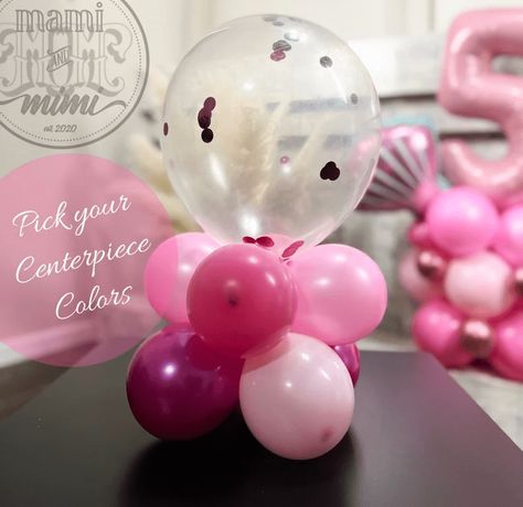 37 Best Balloon Table Decorations Without Helium - The Joy of Gifts Balloon Decorations Without Helium, Balloon Bouquet Centerpiece, Double Stuffed Balloons, Balloon Table Decorations, Balloon Centerpieces Diy, Birthday Party Table Decor, Princess Balloon, Balloon Baby Shower Centerpieces, Balloon Table Centerpieces