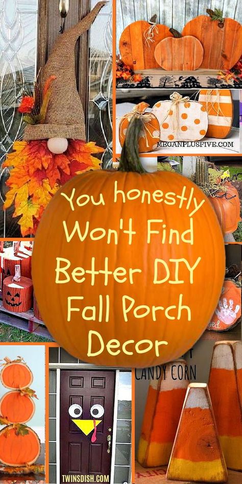 Easy Diy Fall Crafts, Fall Crafts Decorations, Fall Crafts For Adults, Fall Porch Decor, Fall Decor Diy Crafts, Easy Fall Crafts, Wallpaper Home Decor, Fall Thanksgiving Decor, Kitchen Home Decor