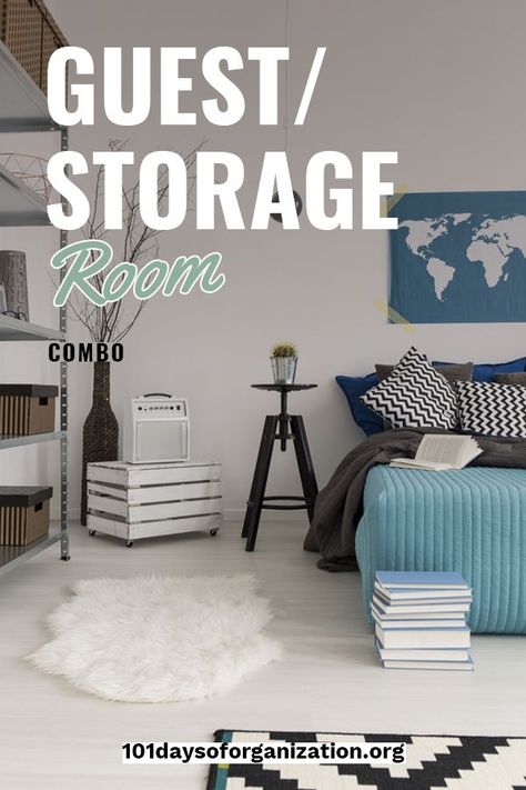 Making the most of the space in your house isn't always easy. But, we have a great solution. We can help you organize a guest/storage room combo. These tips make the most of a room that rarely gets used. You might be surprised at how much you can store in a spare bedroom. Take a look by reading on. #guestbedroom #storagesolutions #gueststorageroom Room Clothes Storage Ideas, Clothes Storage Ideas, Multipurpose Guest Room, Guest Room Storage, Room Clothes, Small Guest Room, Craft Storage Organization, Apartment Storage, Guest Room Decor