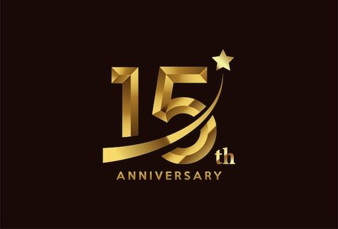 15 Number Logo, 15 Anniversary, 10 Year Anniversary Logo Design, 15 Anniversary Logo, 15 Year Anniversary Party, Logo Aniversario, Corporate Anniversary, Full Hd Photo, 15 Year Anniversary