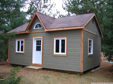 Kepler Creek Cabin | Summerwood Tiny House Backyard, Green Tiny House, Studio Sheds, Guest House Cottage, Livable Sheds, In Law Cottage, Retreat Cabin, Mother In Law Cottage, Earth Houses