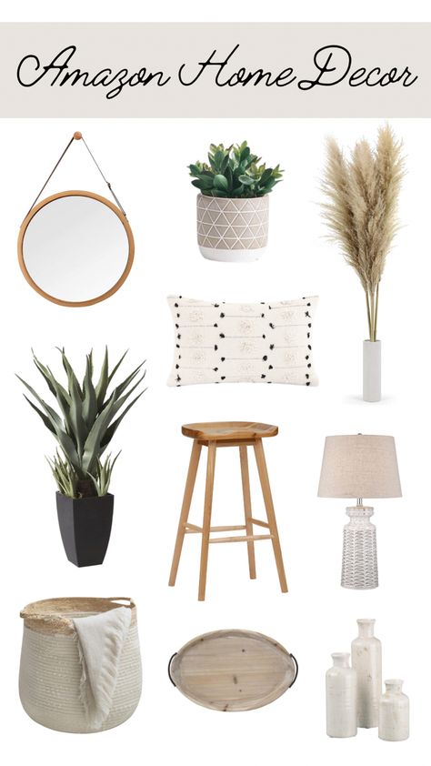 Boho Cream Aesthetic, Boho Mixed With Modern, Simple Boho Home Decor, Modern Boho Mood Board, Cozy Neutral Decor, Casa Estilo Boho Chic, Boho Objects, Contemporary Boho Bedroom, Amazon Boho Decor