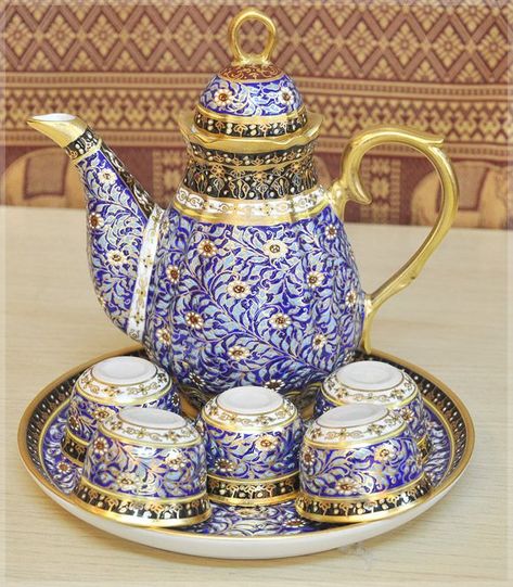 Tee Kunst, Cherry Tea, Gold Tea, China Tea Sets, Teapots And Cups, Antique Tea, Tea Art, China Cups, My Cup Of Tea