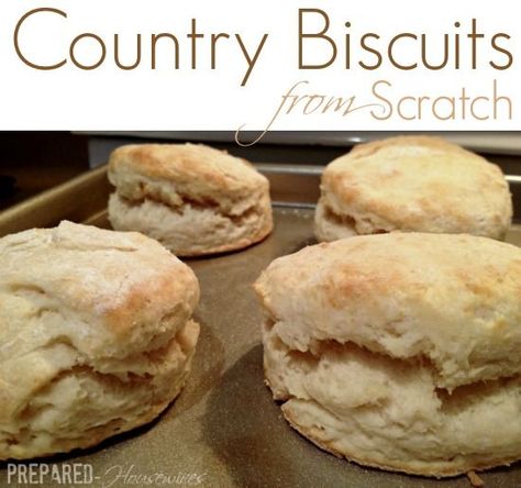 Learn how to make country biscuits from scratch, without a mix! Only a few ingredients and super easy! Click for directions! Prepared-Housewives.com #biscuits #homemade Bruschetta Bread, Country Biscuits, Best Homemade Biscuits, Easy Homemade Biscuits, Biscuits From Scratch, Baking Powder Biscuits, Homemade Biscuits Recipe, Biscuit Rolls, Homemade Biscuits