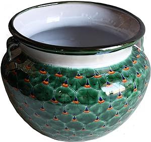 Mexican Colors, Planters For Sale, Ceramic Garden, Green Peacock, Peacock Pattern, House Design Photos, Ceramic Pots, Peacock Green, Fine Craft