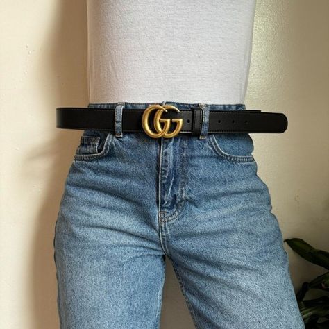 Black Gucci belt Gucci Belt Sizes, Gucci Accessories, Gucci Belt, Belt Size, Gucci, Leather, Clothes, Black