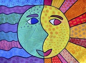 I thought of a image to match the feelings of “temperature” given from warm and cool colors. Color Art Projects, Art 2nd Grade, Color Art Lessons, Grade 1 Art, Colorful Art Projects, Classe D'art, 2nd Grade Art, 4th Grade Art, 5th Grade Art