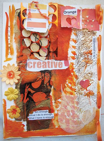 Creating a color story for working with color, from Paint Mojo by Tracy Verdugo Tracy Verdugo, Tim Holtz Distress Crayons, Scissors Art, Cloth Paper Scissors, White Paint Pen, Technique Tuesday, Soft Spoken, Mixed Media Tutorials, Color Story