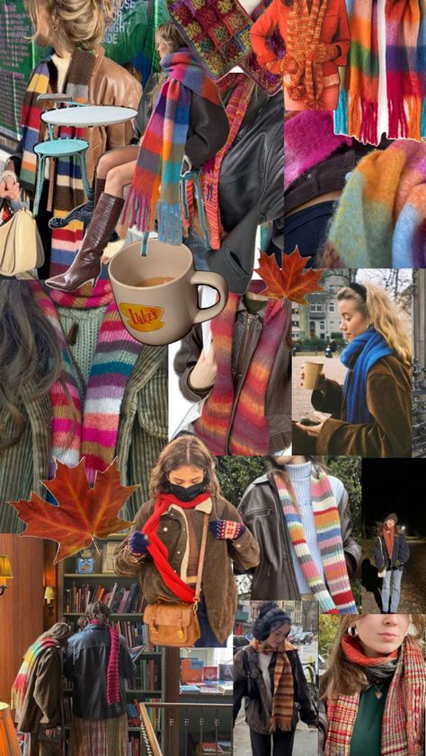 Social Worker Outfits, Bright Winter Outfits, Scarf Aesthetic, Winter Outfits Aesthetic, Bright Winter, Colorful Scarf, The Feels, All The Feels, Whimsical Fashion