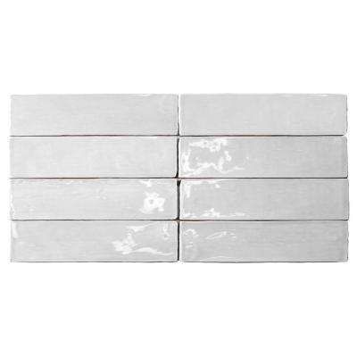 Catalina White Ceramic Wall Tile - 3 in. x 6 in. Tile Sample Downtown House, Moody Neutral, Texture Reference, Tile Floor Living Room, Affordable Tile, White Ceramic Tiles, Ceramic Mosaic, Splashback Tiles, Mosaic Floor