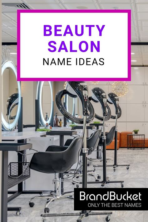 This curated and catchy list of beauty salon business name ideas will give you the inspiration you need to get started with your own beauty salon business. Find 50+ catchy brand names for beauty salons that will help you give your customers the pampering they deserve. Check out the name ideas now! beauty business names ideas, beauty salon names, beauty salon names ideas, beauty salon names unique, beauty salon names ideas business hair, salon names, salon names ideas, salon names ideas business Salon Suite Names, Beauty Parlour Names Ideas, Cute Salon Names, Hair Salon Names Ideas Unique, Salon Names Ideas Business, Beauty Salon Names Ideas Logo, Beauty Salon Names Ideas Unique, Beauty Salon Names Ideas, Unique Beauty Salon Names