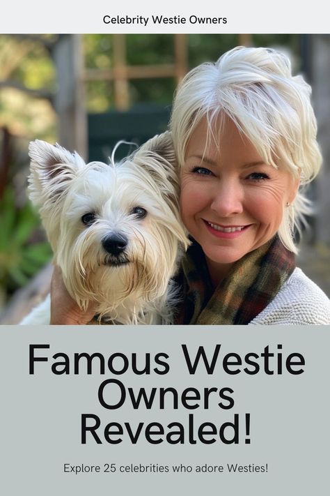 Famous Westie Owners Revealed (25 Pictures) Westie Dogs West Highland Terrier, Funny Westies, Westies Dogs, Paula Zahn, Westie Puppies For Sale, West Highland Terrier Puppy, Rob Schneider, Christian Serratos, Billie Burke