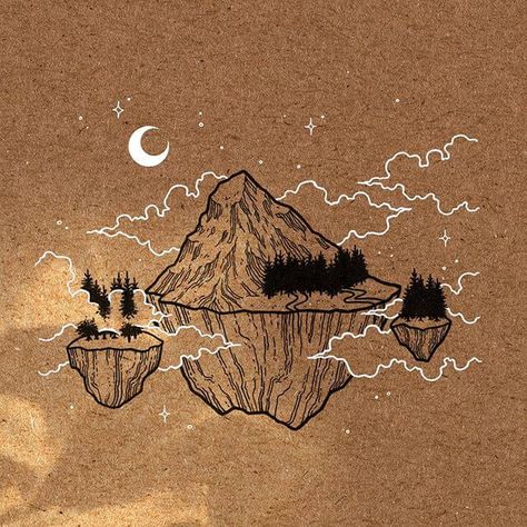 Brown Paper Art Ideas, Things To Draw On Brown Paper, Drawing In Brown Paper, Paint On Brown Paper, Art On Brown Paper Drawings, Brown Paper Drawing Ideas, Drawings On Cardboard, Brown Aesthetic Drawing, Brown Paper Art Drawing