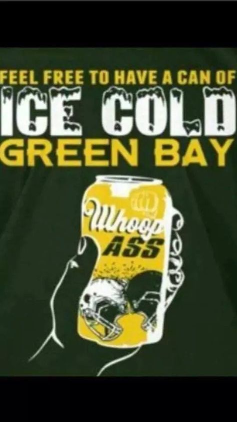 Wisconsin=Packers, ice & beer :) Green Bay Packers Meme, Packers Wallpaper, Packers Memes, Green Bay Packers Funny, Packers Funny, Green Bay Packers Wallpaper, Aaron Rogers, Frozen Tundra, Packers Baby