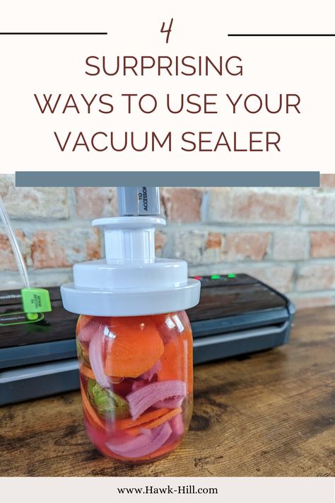 Canning With Vacuum Sealer, Vacuum Seal Mason Jars, Vacuum Canning In A Jar, Vaccume Sealer Meals, Mason Jar Vacuum Sealer, Mason Jar Sealer, Mason Jar Vacuum Sealing, Electric Mason Jar Vacuum Sealer, Mason Jar Vacuum Sealer Recipes