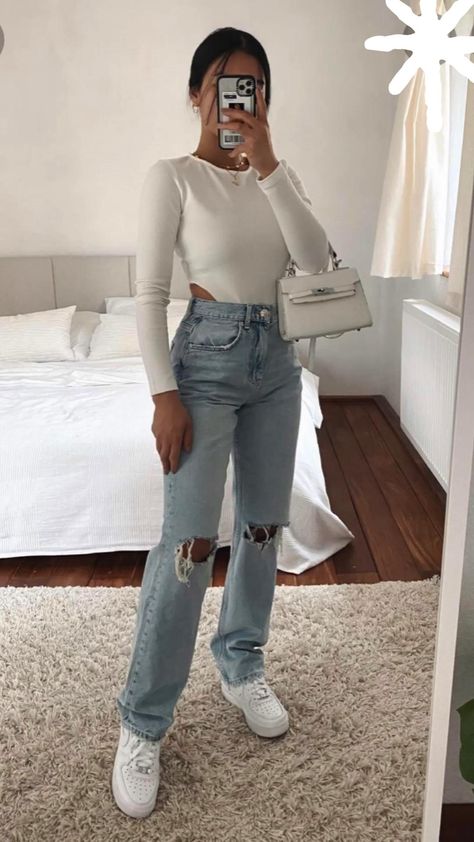 Outfit Inspo Spring, Mode Zara, Cold Outfits, Causual Outfits, Pinterest Outfits, Mode Inspo, Cute Simple Outfits, Basic Outfits, Teenage Fashion Outfits