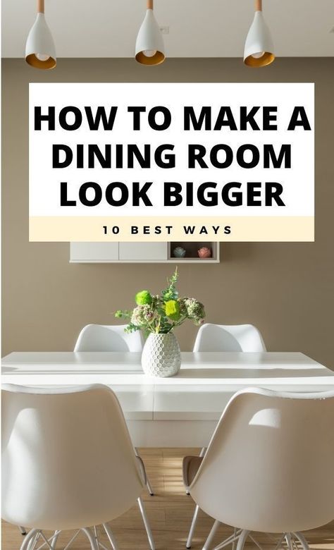 Make Small Dining Room Look Bigger, Wallpaper For Small Dining Room, How To Make A Small Dining Room Look Bigger, Small Dining Room Wallpaper Ideas, Decorating A Small Dining Room, How To Style Dining Room, Small Dining Room Buffet Ideas, Small Dining Room Dark Walls, Small Dining Lighting Ideas