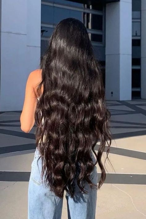 Long Shiny Hair, Long Healthy Hair, Long Silky Hair, Long Hair Pictures, Really Long Hair, Hair Girls, Long Dark Hair, Long Black Hair, Hairstyles Long