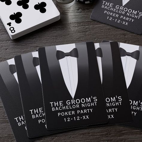 Tuxedo Wedding Bachelor Party Groomsmen Favor for $11.95 - Wedding Cards Diy Groomsmen Gifts, Bachelor Party Ideas, Bachelor Night, Groomsmen Favors, Groom Bow Tie, Groomsmen Gifts Unique, Poker Party, Wedding Tuxedo, Be My Groomsman